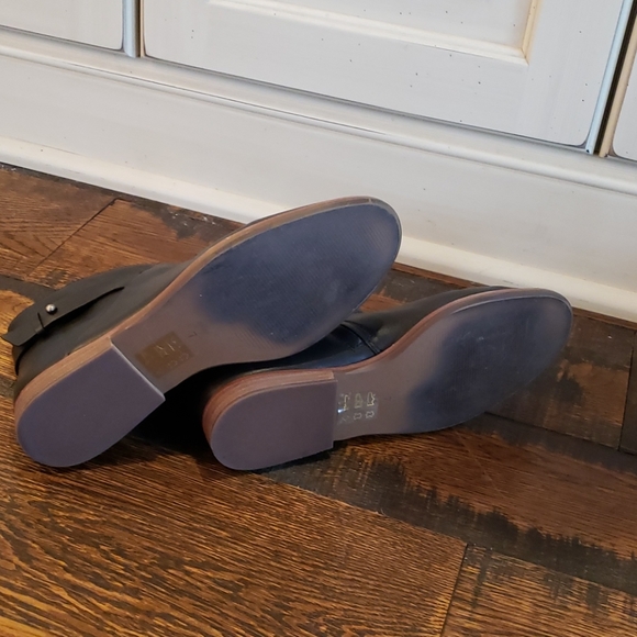 Madewell Kelci Flat boot ankle leather black aa191 - Picture 4 of 4